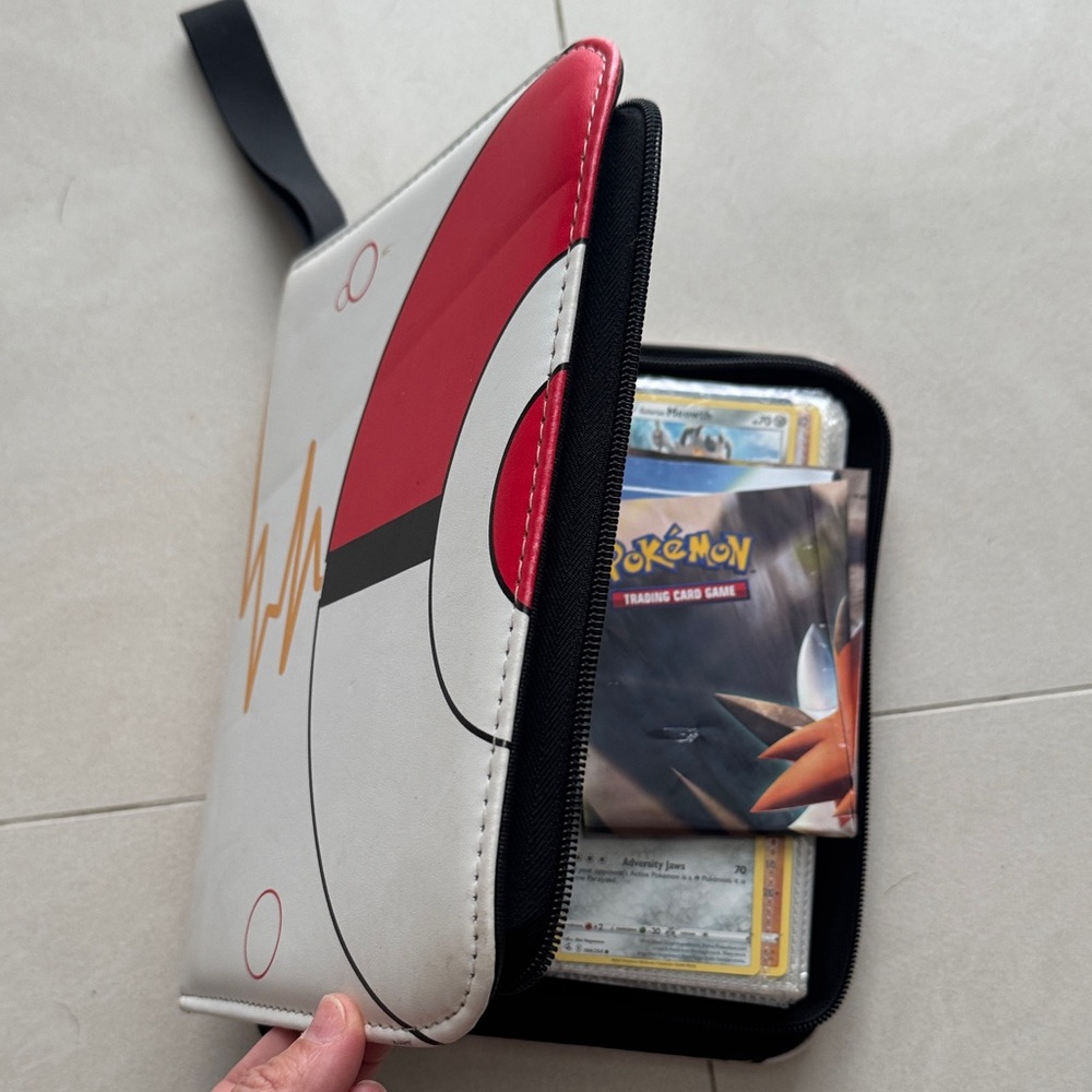 Pokemon Red and White Card Holder